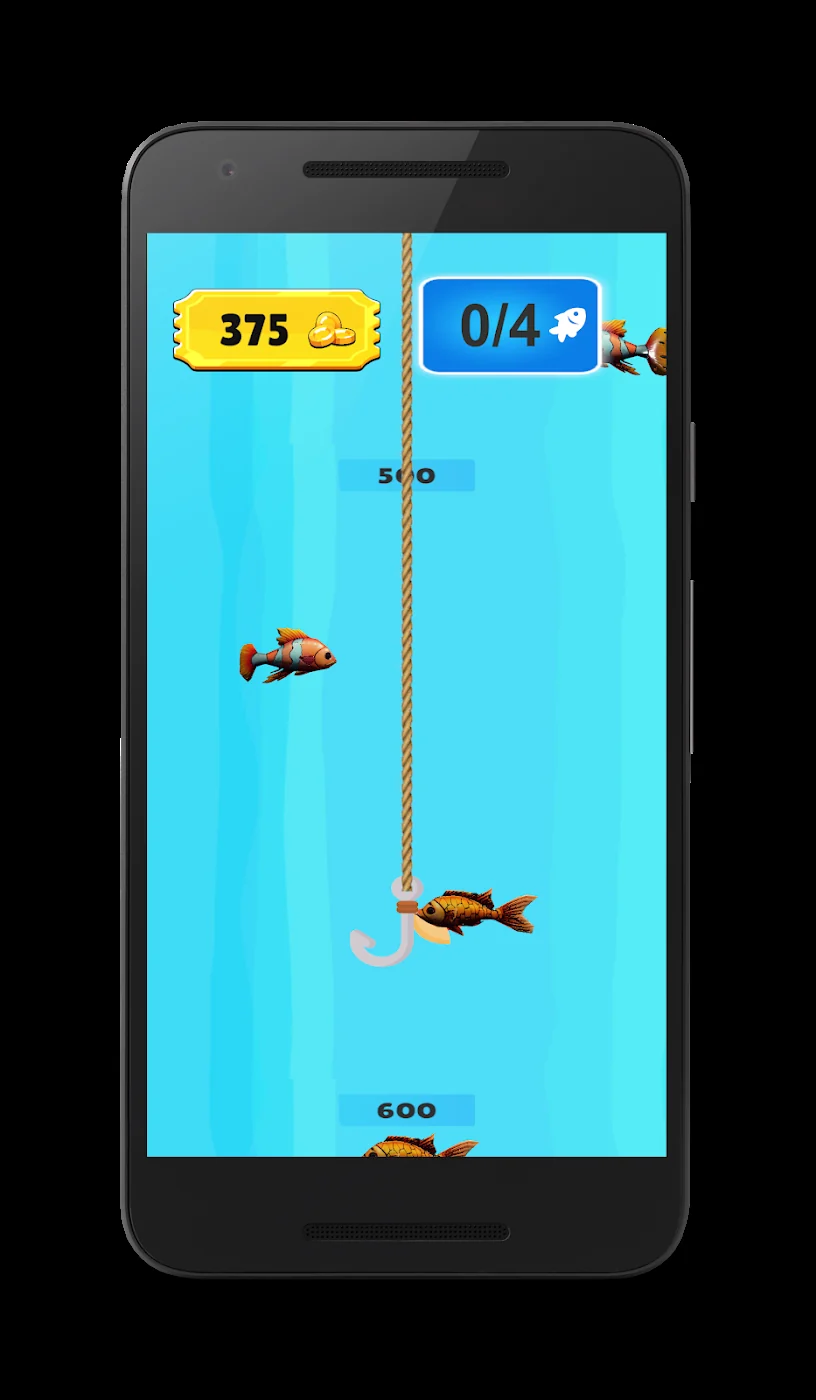 The official phone-frame view of the fishing area.